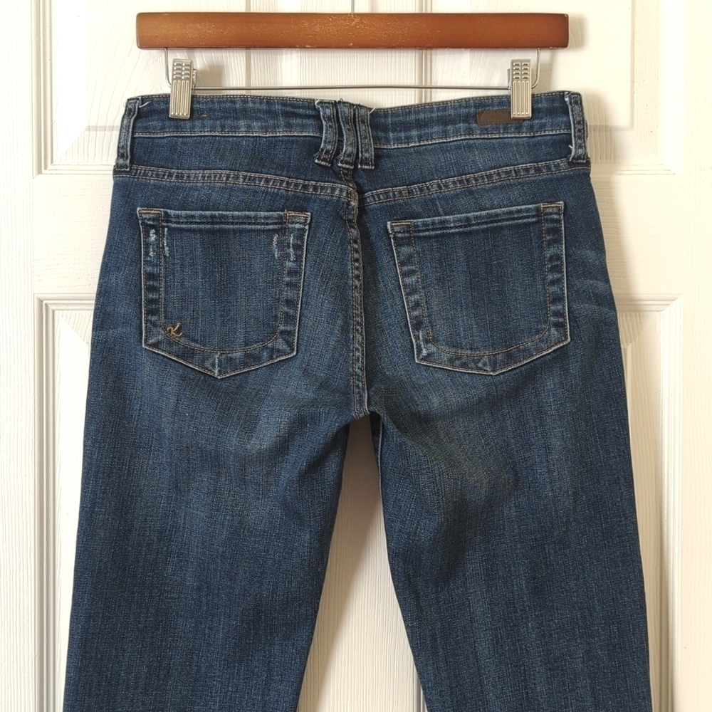 Kut from the Kloth Catherine Mid Rise Dark Wash Slim Fit Boyfriend Denim Jeans 4 - Picture 5 of 16